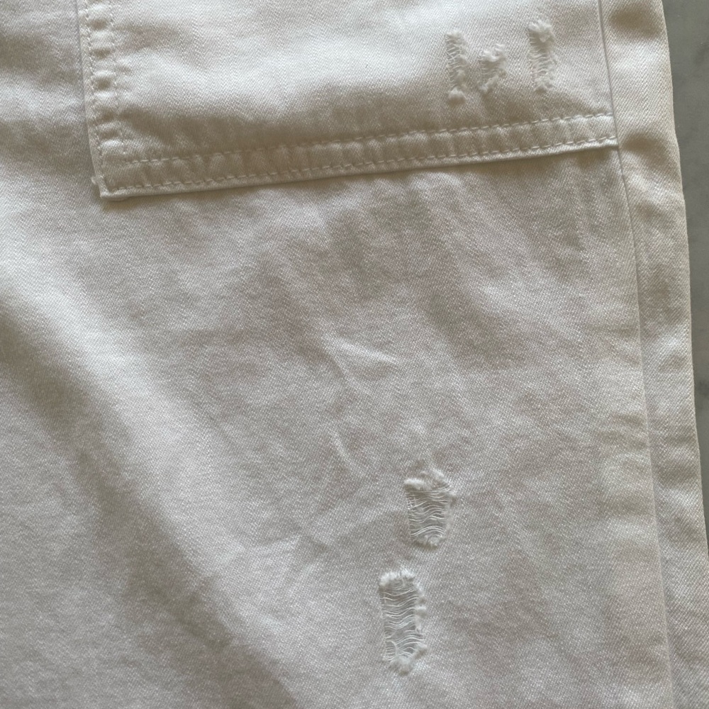 Aerie White Relaxed Drawstring Pants - Picture 7 of 9